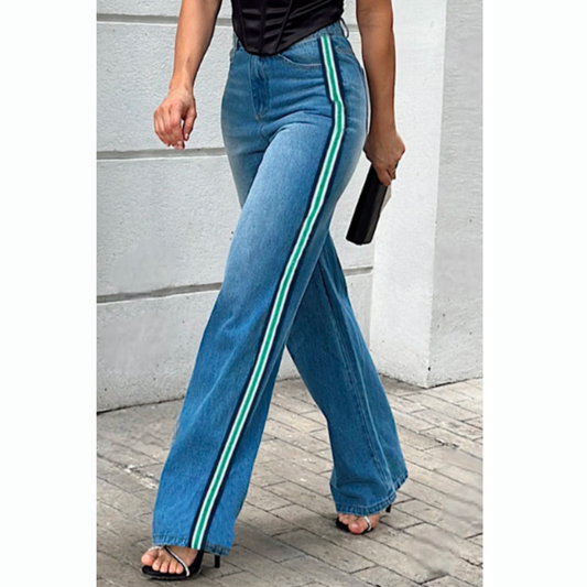 Denim Regular Fit Urban Color Block Jeans | Women Jeans | denim pants, Denim Regular Fit Urban Color Block Jeans, urban denim jeans, WOMEN COLOR BLOCK JEANS, Women Denim pants, Women Urban Jeans pants | ZiiZiiChic